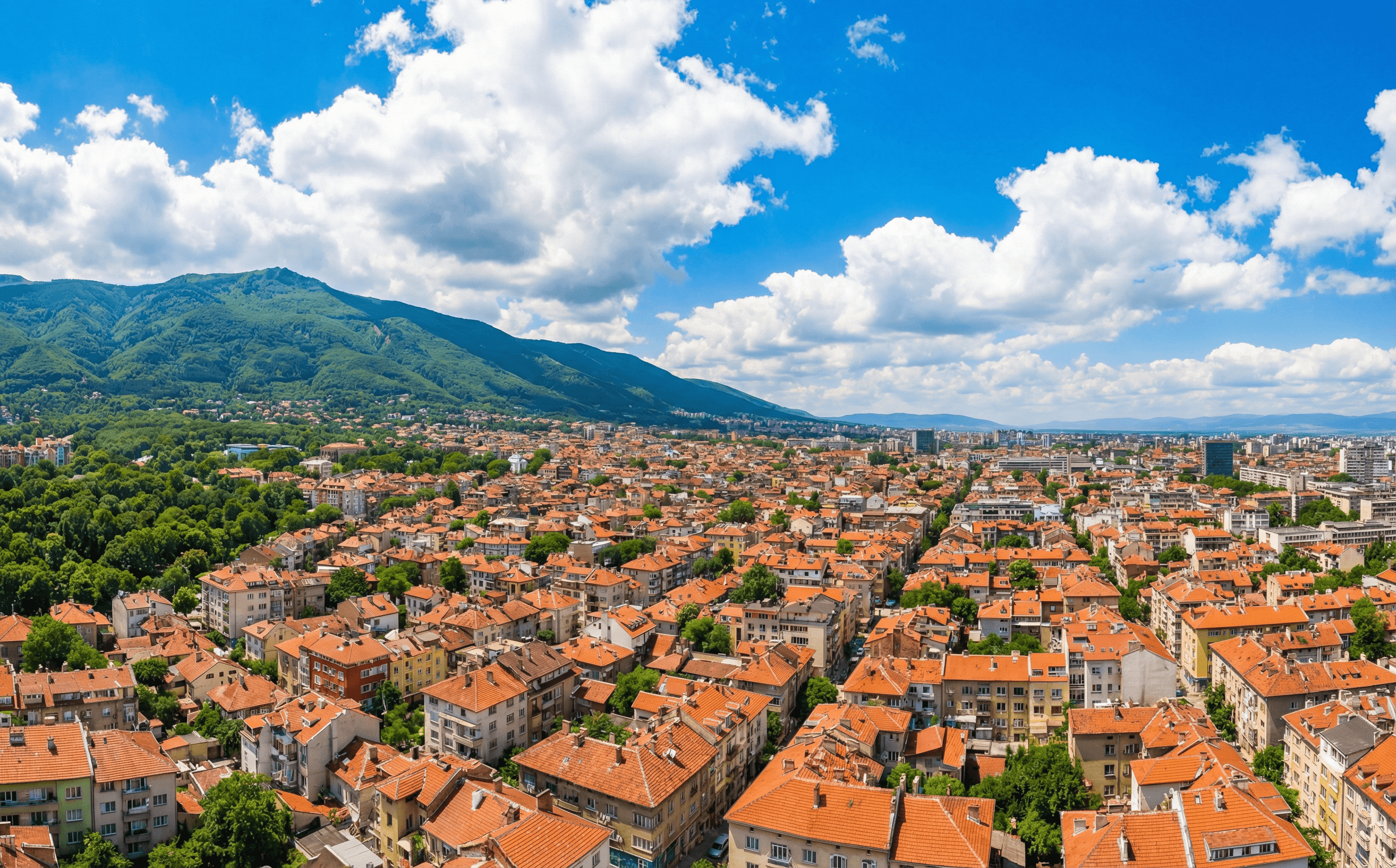 Панорама над София